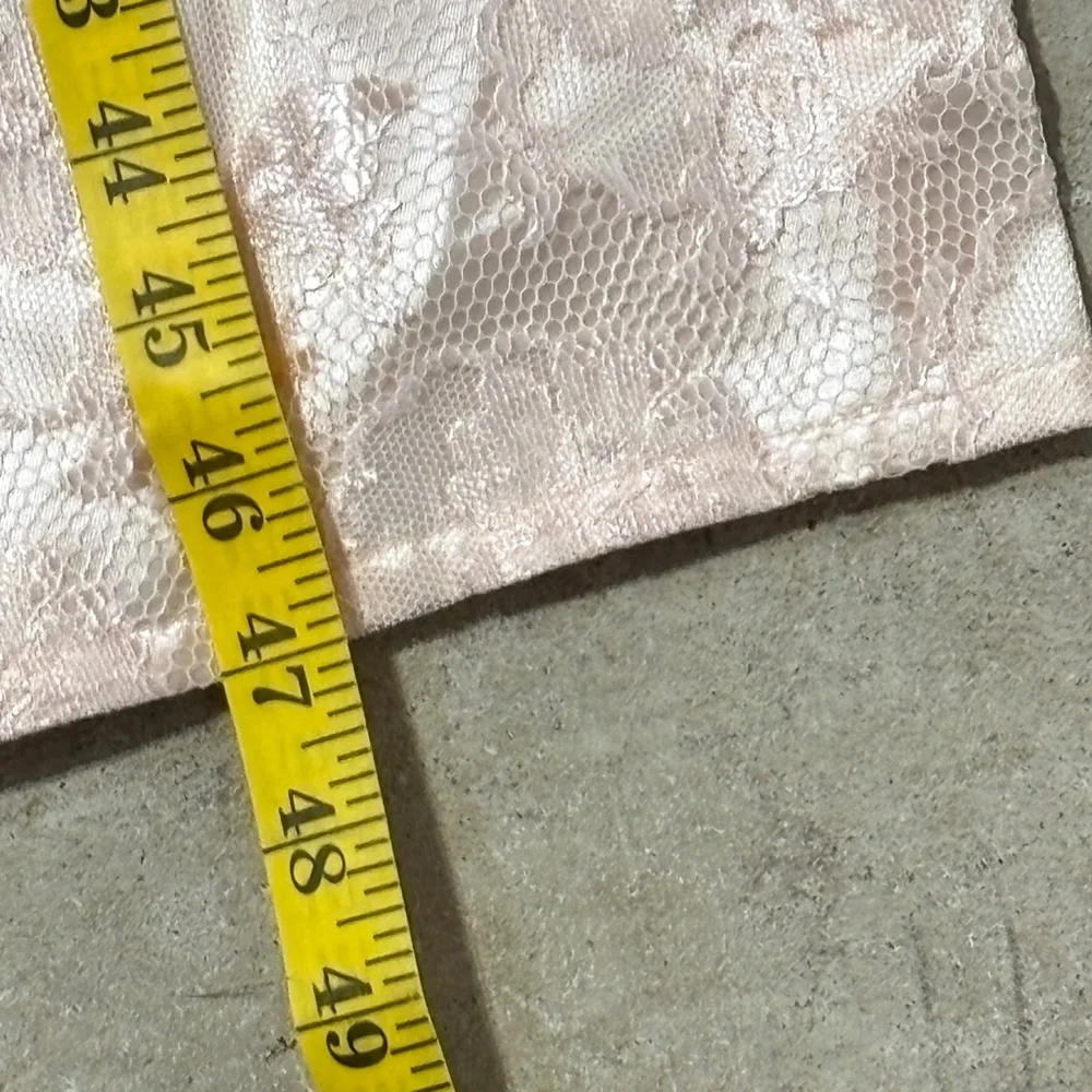 Vintage Scott McClintock Dress Women’s Size 12 Pink Lace Peplum Back Zipper - Picture 12 of 15